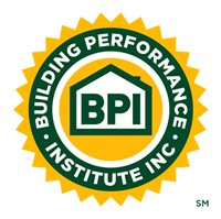 Building Performance Institute (BPI) certified professional seal